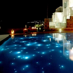 Remote Control PMMA LED Fiber Optic Swimming Pool Light Starry Sky Star Design with IP68 Rating for Christmas Holiday