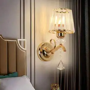 New Design Nordic Wall Light Bedside Background 12W Acrylic Crystal Led Wall Lamp for Living Room
