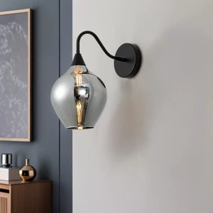 Modern Metal+Glass Wall Lamp LED for Living Room and Home Corridor Lighting