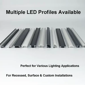 LED Stair Railing Light Profile Aluminum Alloy Handrail With Anodized Surface T5 Temper Track White Diffuser Lighting LED Slot