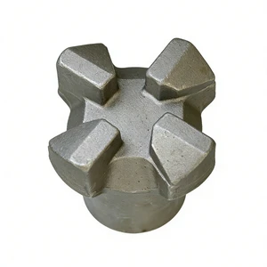 Custom Made Closed Die Forging Alloy Steel Cross Head Bit CNC Machined Heat Treated Per Client Technical Drawings Deep Hole
