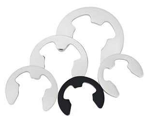 Open E-Type Retaining Ring 65Manganese Steel DIN6799 SS304 Snap Ring Circlip for M1.5 M2-M15 Retaining Rings M1.5