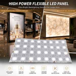 Premium Quality Custom LED Flex Advertising Ultra Paper Thin Backlight Flexible Onyx Panel LED Light Sheet for Stone Surfaces