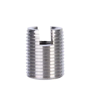 Slotted Self-tapping Bushing 304 Stainless Steel Screw Sleeve Bushing Internal and External Thread Nut Self-tapping Sleeve