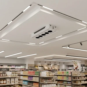 Magnetic LED Track Light Dimmable 30W Slim Track Rail System and Surface Mounted for Modern Supermarket and Office