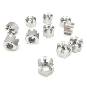 DIN935 Factory Directly Supply High-Quality Stainless Steel Hexagon Slotted and Castle Nuts