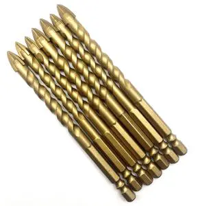 High Hardness Glass Four Edge Drill Bit for Tile Concrete Wall Hole Opener-Premium Drill Bit Tools