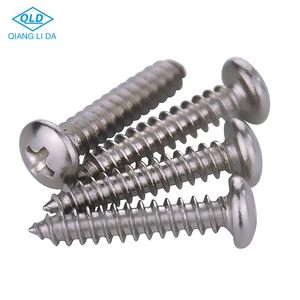 Factory Wholesale Stainless Steel 304 Metric & Inch Cross Recessed Pan Head Self Tapping Screws M1.2-M6 Passivation Grade A2/A4