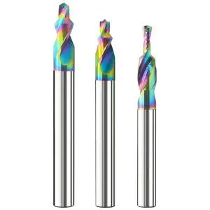 Customized Seven-Color Coated Tungsten Carbide Hard Alloy Stepped Drill Bit for Metal Drilling and Blind Hole Applications