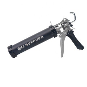 Customizable 400ml Industrial Aluminum Barrel Silicone Caulking Gun Pneumatic Sealant for Sausage Pack Manual Power Source
