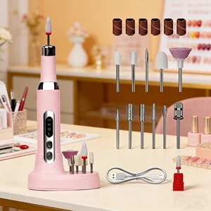 2026 New Electric Nail Polisher Sharpener High-Speed USB Rechargeable Portable Nail Tools Three-Level Adjustment Ultra Long