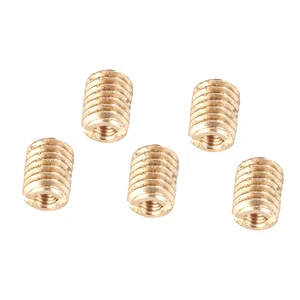 Custom CNC Aluminum Brass Threaded Bushing Insert Sleeve for Mechanical Equipment