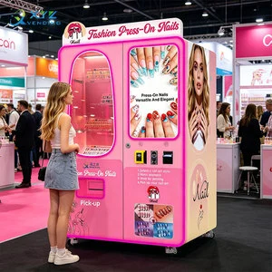 32 Inch Press On Nails Printing Vending Machine SDK Enabled Cashless Touchscreen With Remote Monitoring