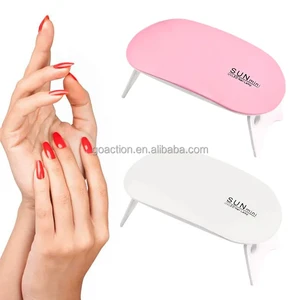 Professional Mini USB UV Lamp 24W Portable LED Gel Nail Dryer Foldable Mouse Design 365nm Ultraviolet Light Curing Lamp