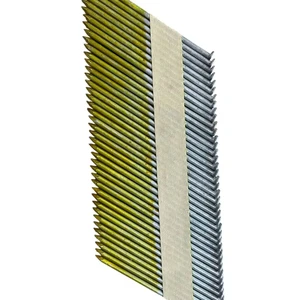 High Quality Strong Fastening 34° Clipped(D) Head Paper Tape Strip Nails Smooth Shank HDG 55μ for Wood Framing & Pallet