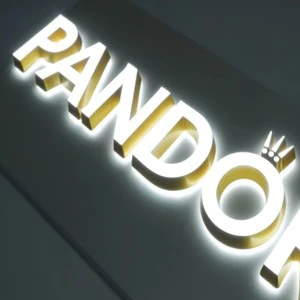 High-End Mini Acrylic LED Lighting Billboard Luminous Alphabet Letters for Company Advertising Miniaturized Billboard