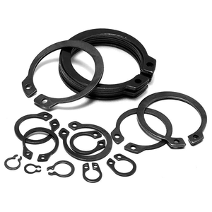 Black Oxide Stainless Steel 304 316 Retaining Snap Ring DIN471 DIN472 External Tooth Zinc Plated Metal Metal Material