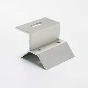 Aluminum T-type Clamp T0038 Trapezoidal Metal Roof Seam Clamp Solar PV Mounting Bracket Fixing Clamp For Solar System