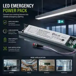 OEM CE 3H 1-10W LED Emergency Conversion Kit Li-ion Battery Backup Driver Inverter For Downlight Panel