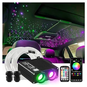 JINXIN New 32W Dual-hole Dual-color RGBW Starlight Mixed Optic Fiber Kit for Car Ceiling Indoor Starlight Headliner