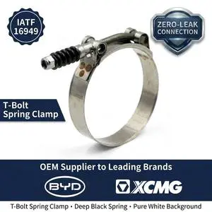 Factory Price Stainless Steel T-Bolt Spring Loaded Hose Clamp Constant Tension Barrel Nut for Heavy Duty Applications