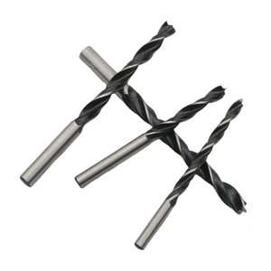 8PCS Angle Point Drill Bits 3-10mm Helical Twist Wood Drill Bits Made of High Precision Carbon Steel for Soft and Hard Veneer