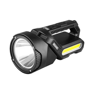 Ultra-bright LED+COB Waterproof Handheld Light USB Rechargeable 18650 Battery 7-level Dimming IP55 1000M+ Beam Flashlight