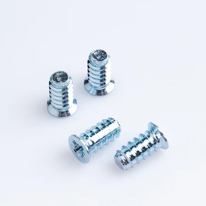 Customized 304 Stainless Steel Galvanized Oval Cross Recessed Flat Head Furniture Self-tapping Euro Screws