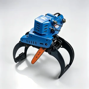 Versatile Excavator Grapple Chain Saw Wood Cutter Clamp for Small Digger Pipeline Utility Vegetation Management