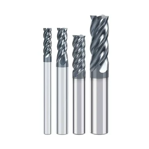 SUPAL OEM Tungsten Steel Milling Cutter Durable Coated HRC 55/65 CNC Solid Carbide End Mill for Metalworking