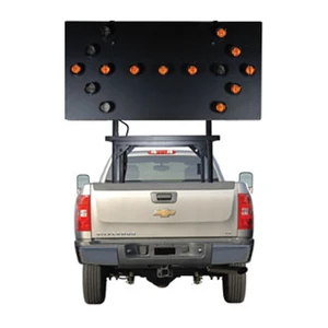 Truck Mounted Folding Low Profile Amber LED Emergency Arrow Board