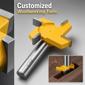 L26 Long Blade Wood Milling Cutter Straight Round Shank For Deep Groove And Deep Recess Wood Processing