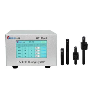 UV LED Curing Lamp UV Point Light Source Dispenser Drying Lamp Small Area UV Dryer Mini UVLED Curing Machine HTLD