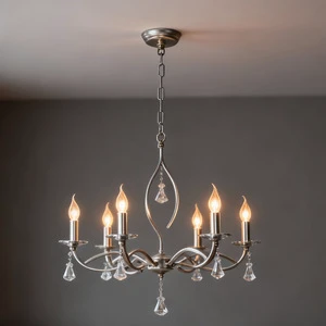 American Light Country Modern Crystal Chandeliers LED Branch Shape Simple French Bedroom Lamp Chandelier for Living Room