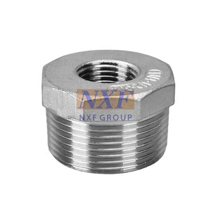 NXF ASTM A240 316H /1Cr17Ni12Mo2/31609 DN15-1200 Class 150-2500 Stainless Steel 316H Forging Threaded Hexagon Head Bushing