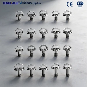 High Quality Stainless Steel 1/4 M2-M8 Hidden Metal Quick Release Screws D Ring Tripod Mounting Stand Monitor Camera Accessory