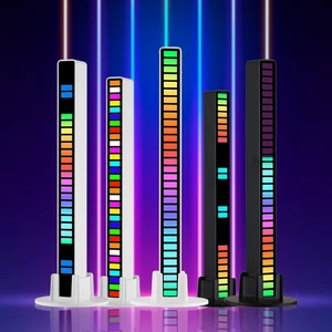 32 Bit RGB LED Light Sound Control Pickup Rhythm Voice-Activated Pickup Rhythm Lights for Party Plug in