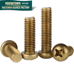 Asme Unc 1/4-20 3/8-16 5/16-18 1/2-13 INCH Unf 4# 6# 8#M3 M4 M5 M6 M8 Brass H59 H62 Cross Recess Hexagon Pan Head Machine Screw