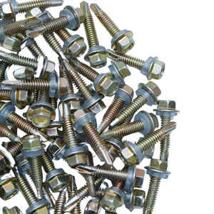 Self Drilling Roofing Screw Hex Head Zinc Plated Tek Screw For Metal Sheet Fixing