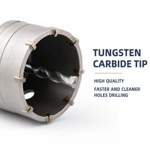 Tengrui TCT Tungsten Carbide Hollow Core Drill Bit SDS Chuck 160mm Length Concrete Hole Saw For Masonry Wall Drilling Wholesale