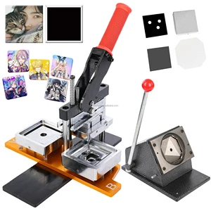 63.5*63.5 Mm (2.5*2.5 Inches) Best Price Fridge Magnet Machine DIY Personalized Photo Frame Button Badge Making Machine Kit