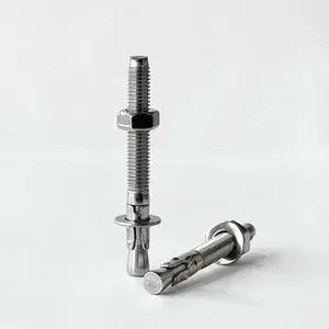 304/316 Stainless Steel Expandable Rock Concrete Wedge Anchors, High Load-bearing Capacity