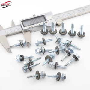 Wholesale Price Stainless Steel Self-Tapping Screws Hex Head Cross Drive Self-Drilling Screw Metric Inch Fine Thread Zinc Plated