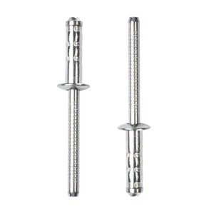 Stainless Steel 304 Skidproof Stripe Madrel Double Clamp Pop Blind Rivets Closed End Multi-grip Flat Round Head Blind Rivet