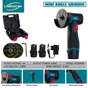 12V Mini angle grinder DIY Grander Machine Mini angle grinder Set LDG04 Brushless Paddle Switch DIY Portable angle grinder