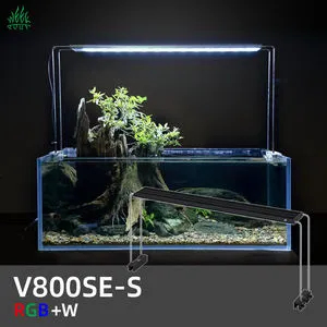 WEEKAQUA V88SE Full Spectrum RGB White Light Small tank Aquarium Lamp Freshwater Tropical Fish Microlandscape Fill Light