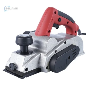 Handheld Electric Wood Planer Cast Aluminum Body 0-1mm Adjustable Planing Depth Wood Cutting Board Planing Machine