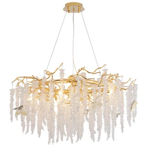 Wedding Bar Bedroom Modern K9 Crystal Pendellamp Hanglamp Hanglight Luchter Kroonluchter Home Creative Tree Branch Chandelier