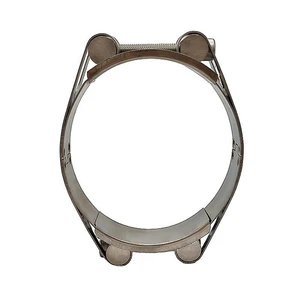 European Adjustable Solid Nuts Hose Clamp with Double Bolts Conduit Band Circle Clamp for Pipe Connection T-Bolt Joint Clamp