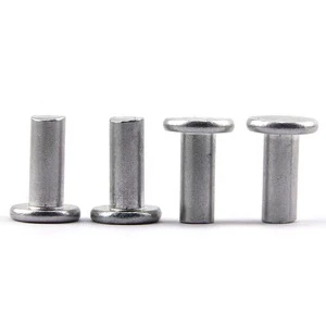 Aluminum Solid Rivets, Dome Mushroom Countersunk Head Blind Pop Rivet for Automotive Aircraft Electronics